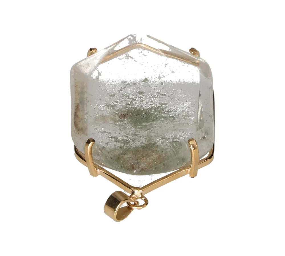 Quartz Inclusion Claw Pendant Gold 607193 P30 - Image 4