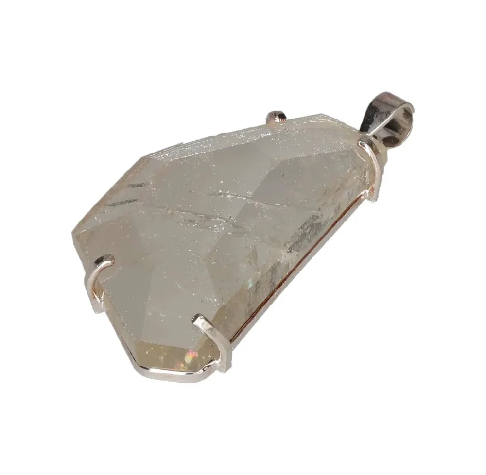 Quartz Faceted Claw Pendant Silver 607247 - Image 2