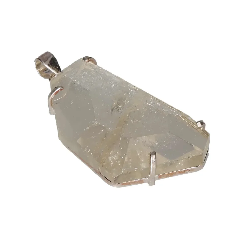 Quartz Faceted Claw Pendant Silver 607247 - Image 3