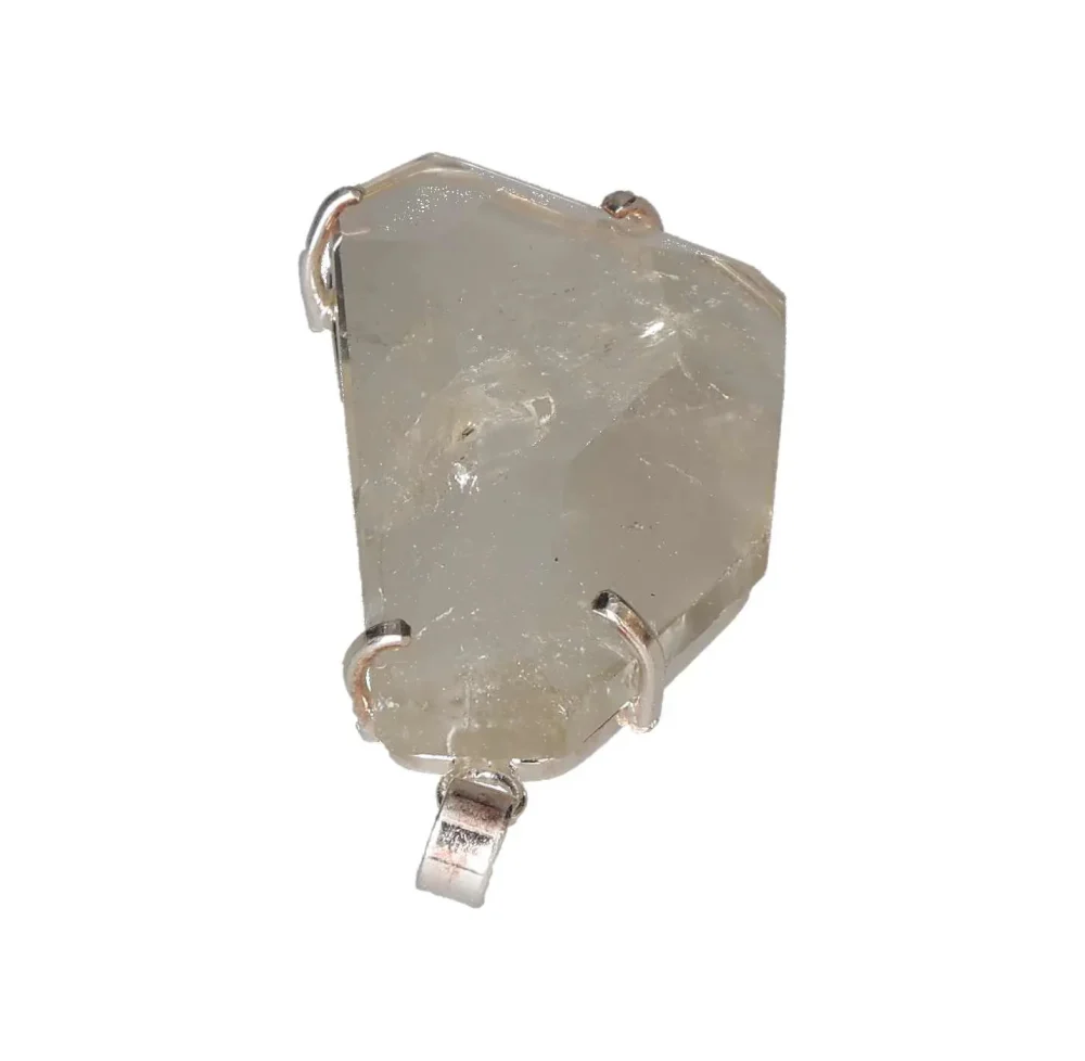 Quartz Faceted Claw Pendant Silver 607247 - Image 4
