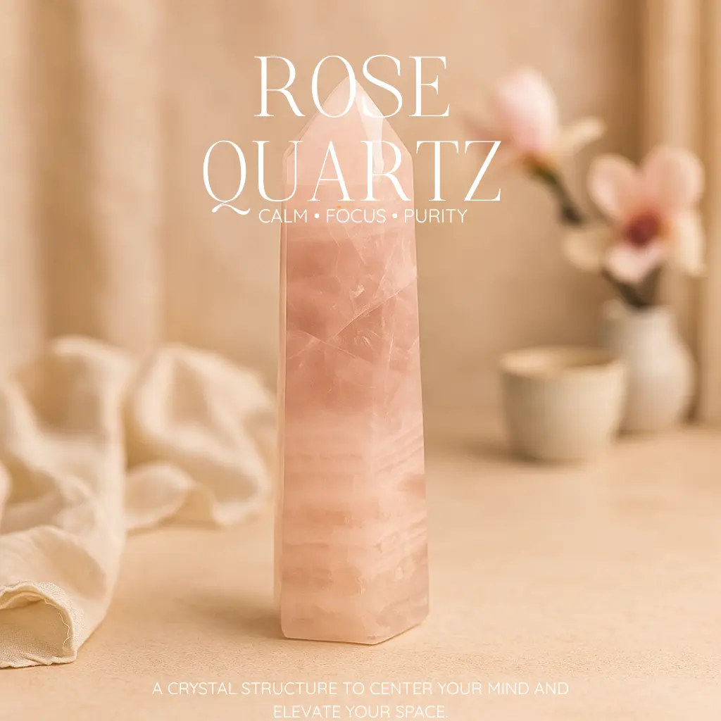 Rose Quartz Obelisk 579612 - Image 10