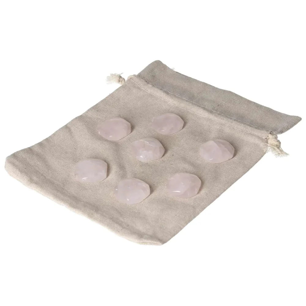 Rose Quartz Palm stone S 590181 - Image 10