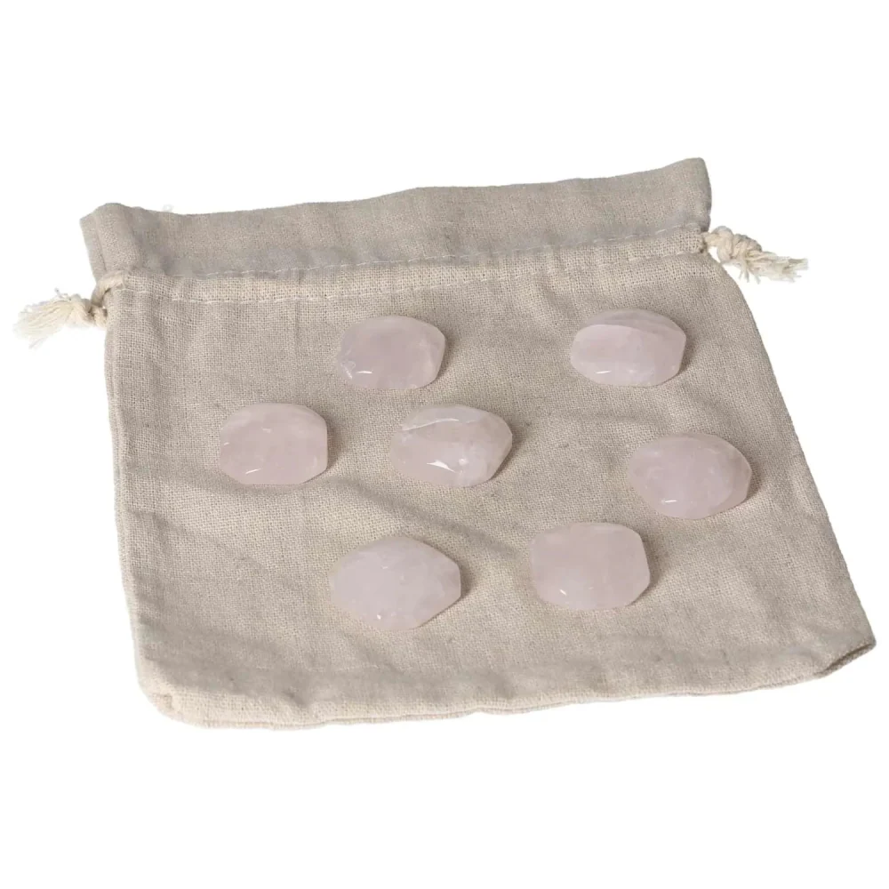 Rose Quartz Palm stone S 590181 - Image 11