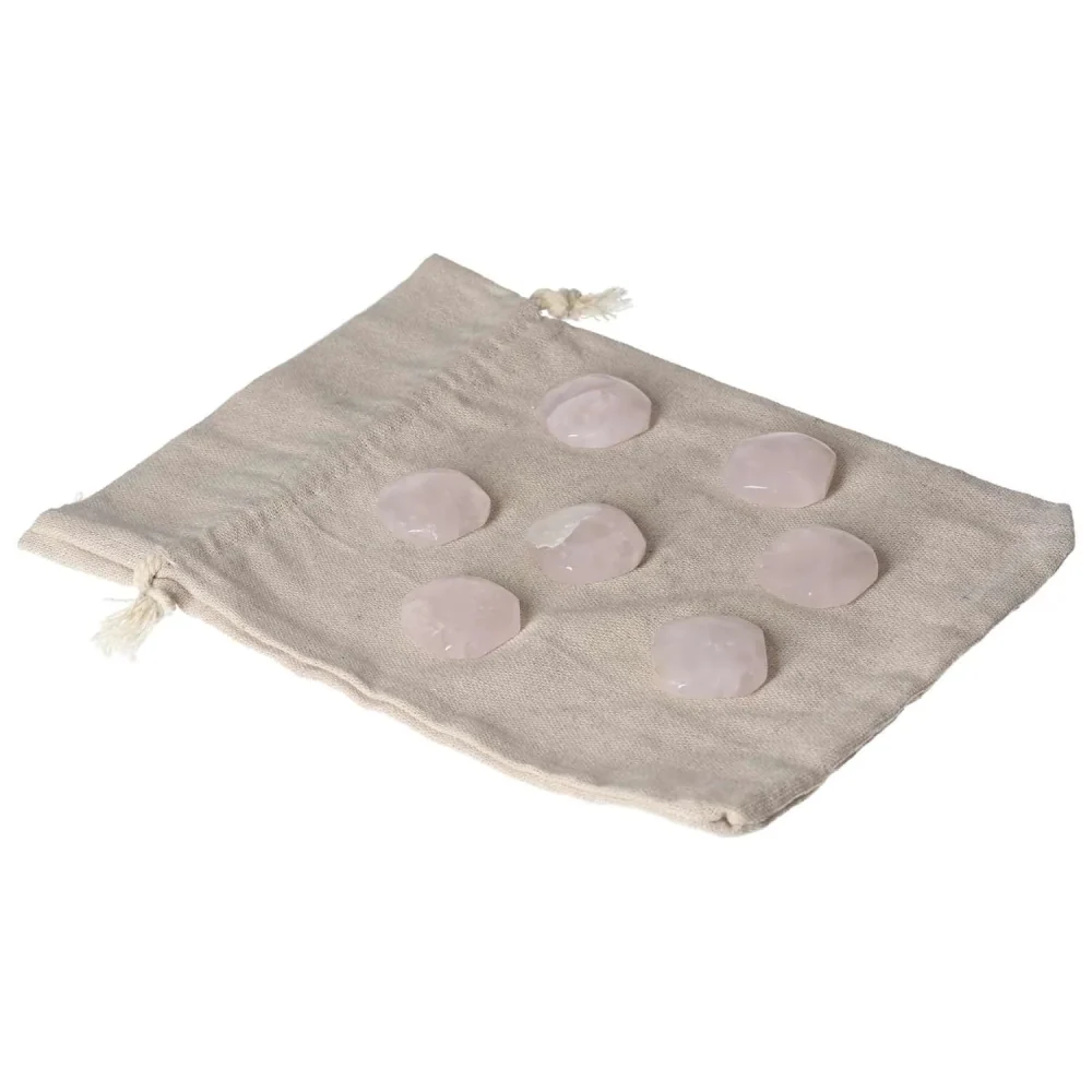 Rose Quartz Palm stone S 590181 - Image 12