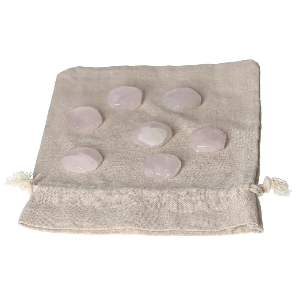 Rose Quartz Palm stone S 590181 - Image 6