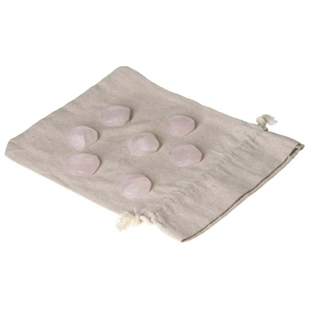 Rose Quartz Palm stone S 590181 - Image 7