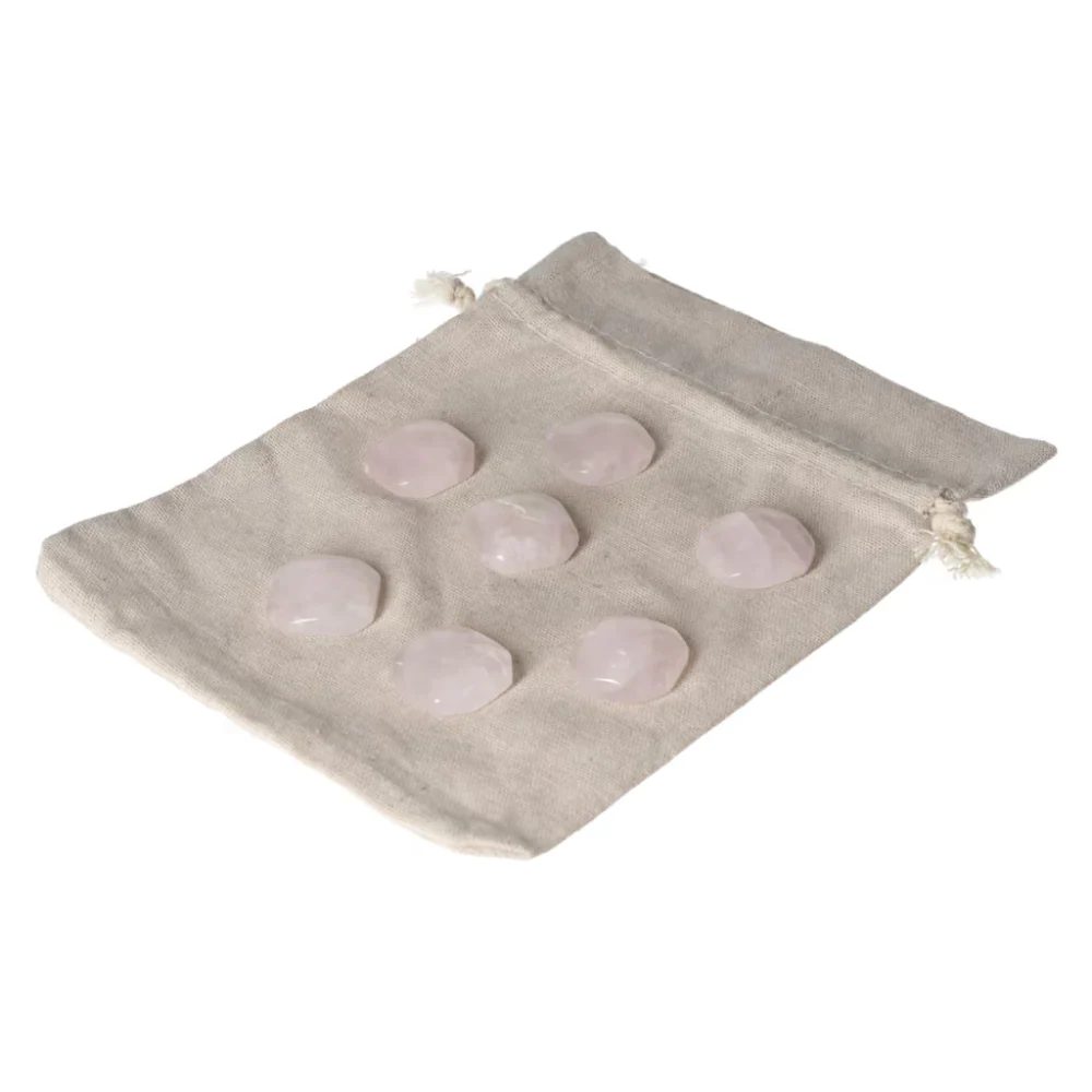 Rose Quartz Palm stone S 590181 - Image 9