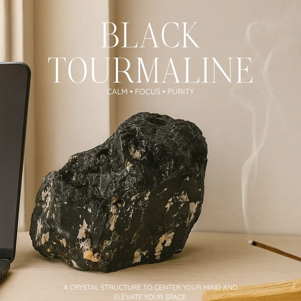 Rough Black Tourmaline Druze L 565851