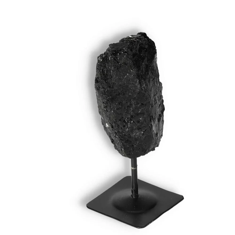 Rough Black Tourmaline with Metal Stand S 566193 - Image 16