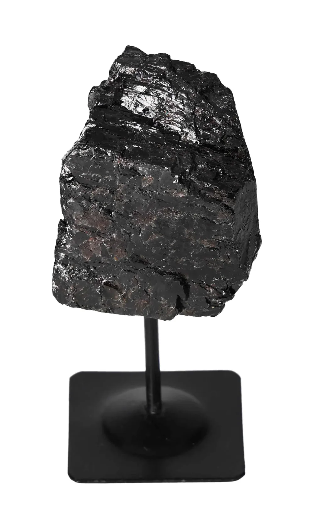 Rough Black Tourmaline with Metal Stand S 566285 - Image 10