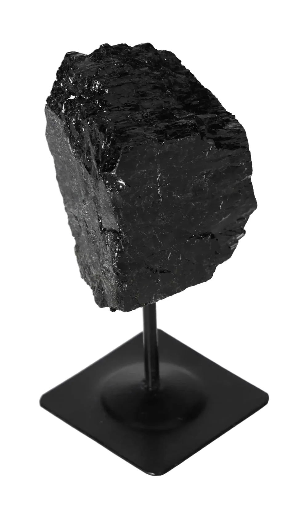 Rough Black Tourmaline with Metal Stand S 566285 - Image 11