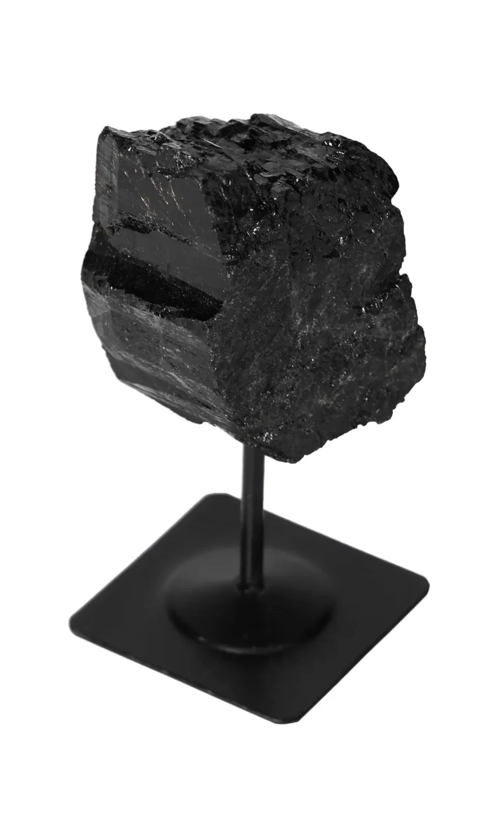 Rough Black Tourmaline with Metal Stand S 566285 - Image 13