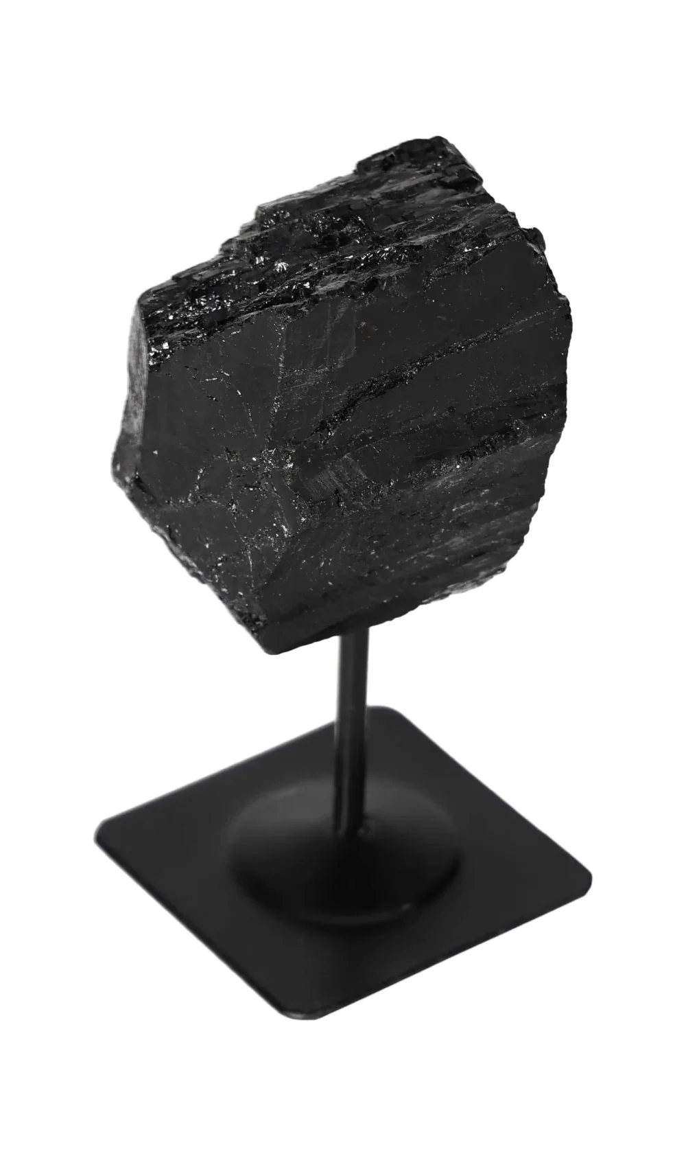 Rough Black Tourmaline with Metal Stand S 566285 - Image 14