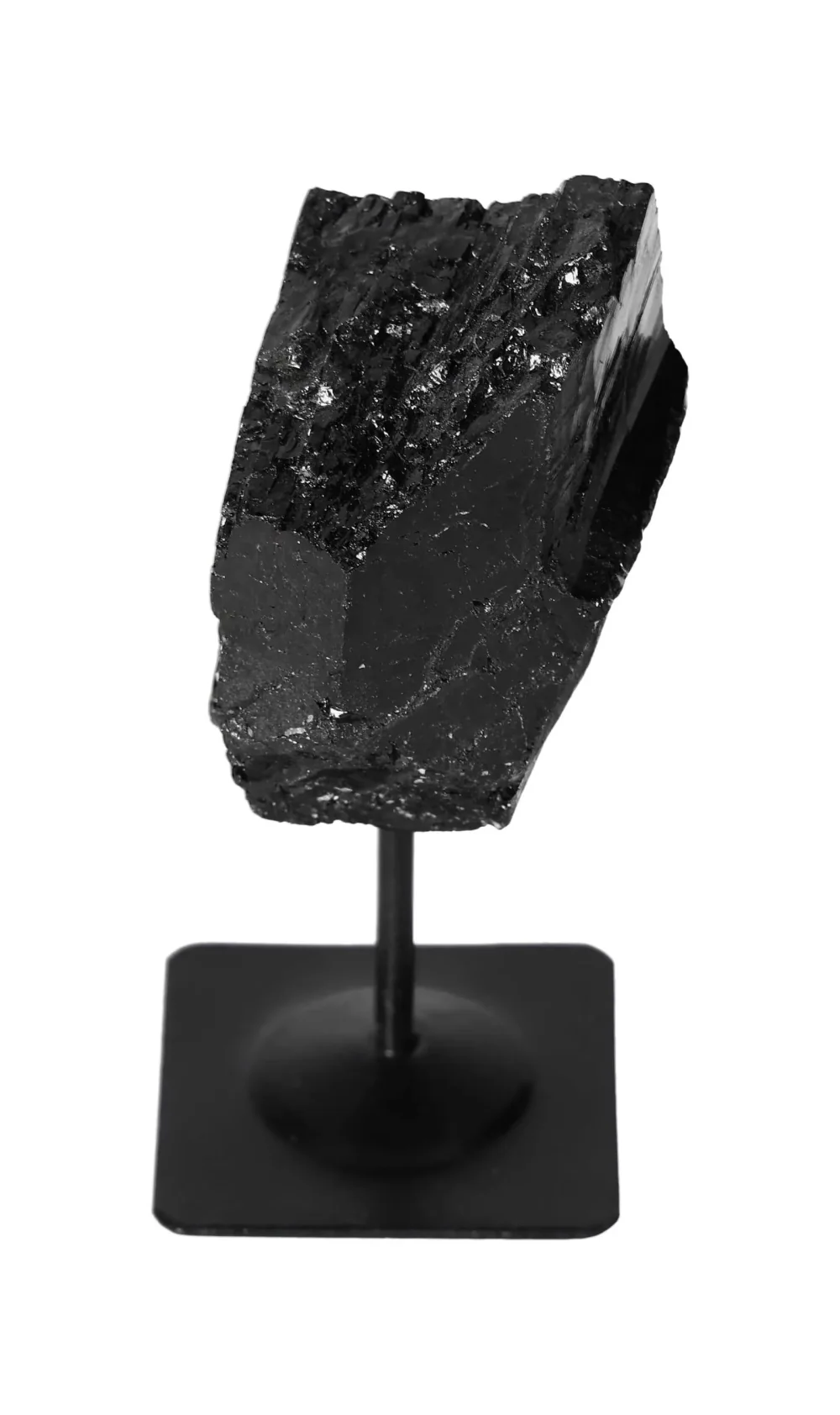 Rough Black Tourmaline with Metal Stand S 566285 - Image 15