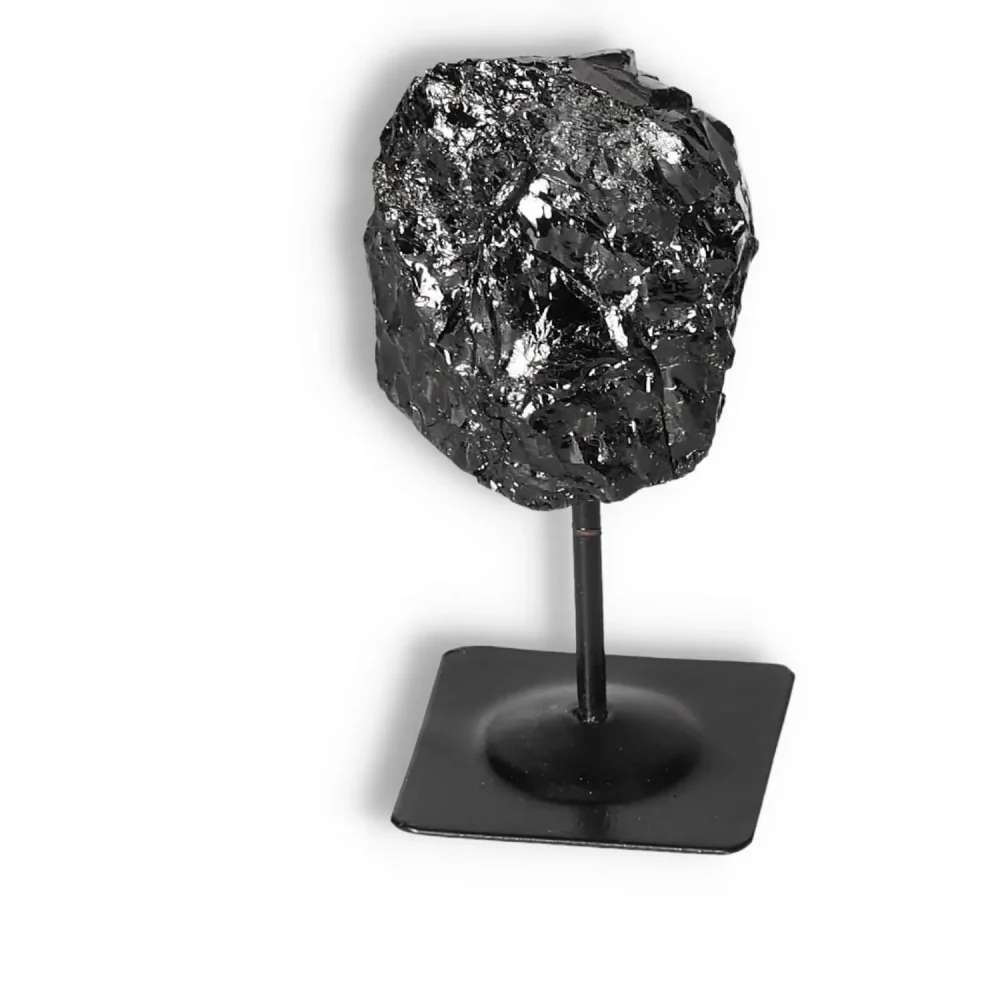 Rough Black Tourmaline with Metal Stand S 566360 - Image 19