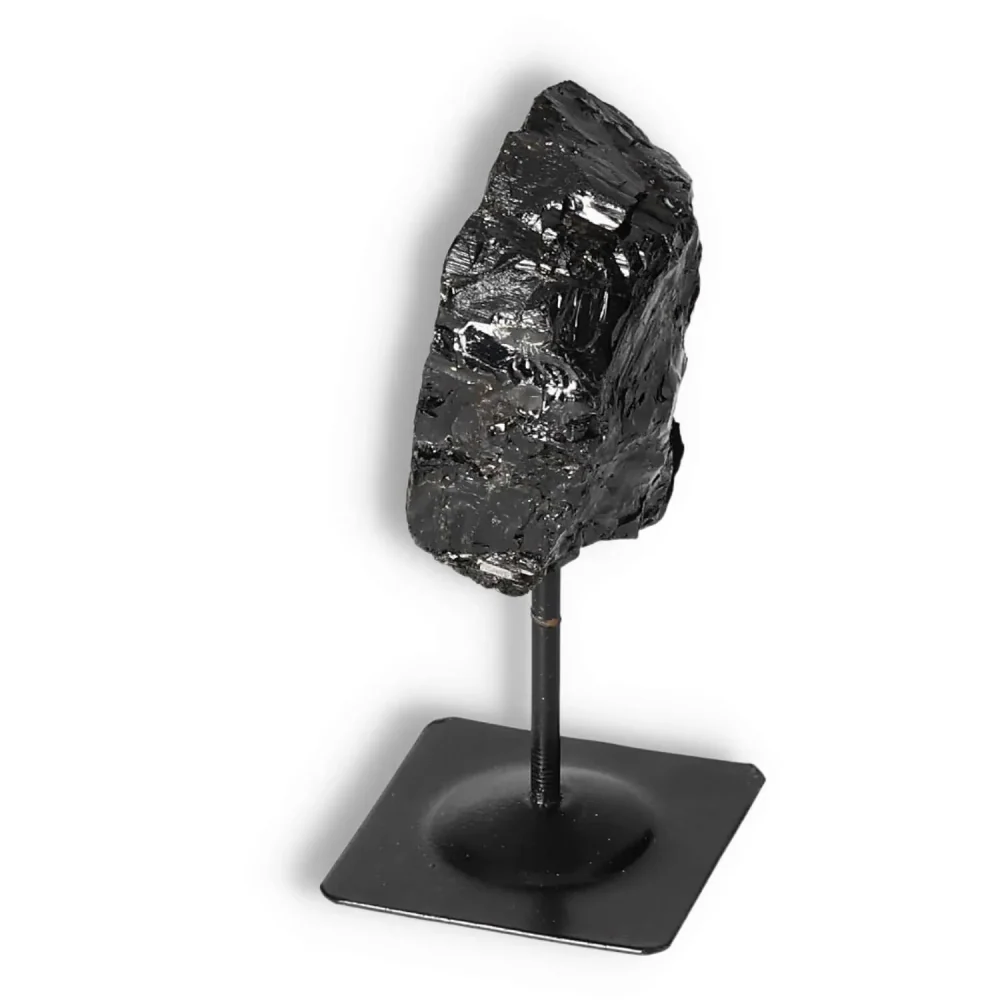 Rough Black Tourmaline with Metal Stand S 566360 - Image 21