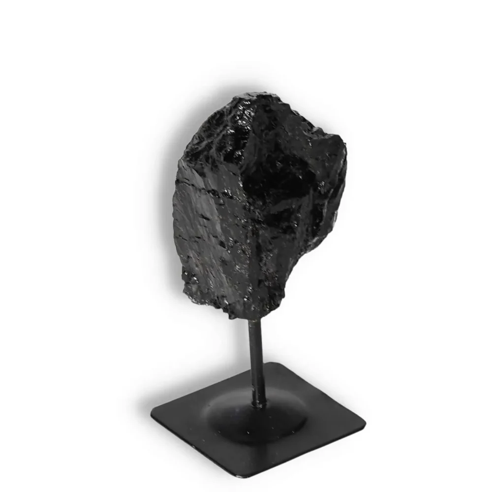 Rough Black Tourmaline with Metal Stand S 566834 - Image 16