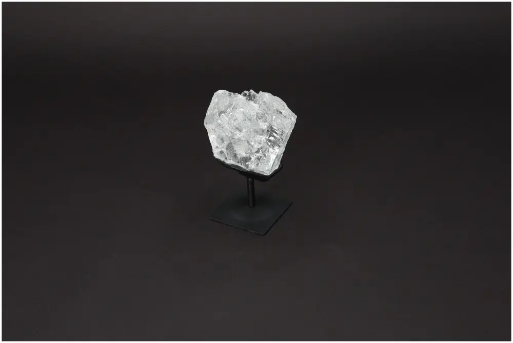 Rough Lemurian Quartz On Metal Stand 579063 - Image 4