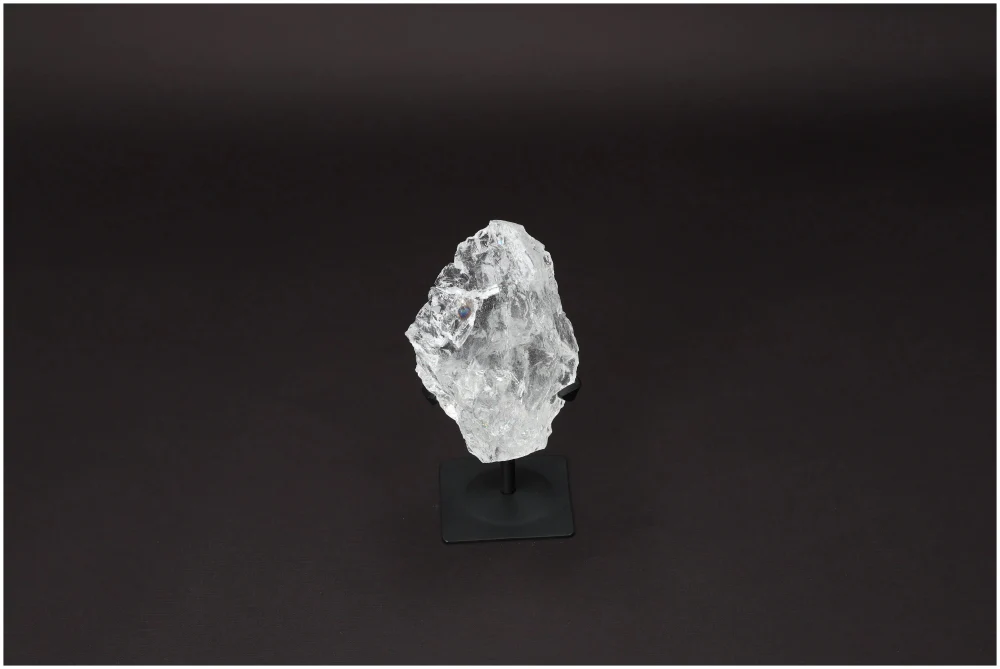 Rough Lemurian Quartz On Metal Stand 579056 - Image 6