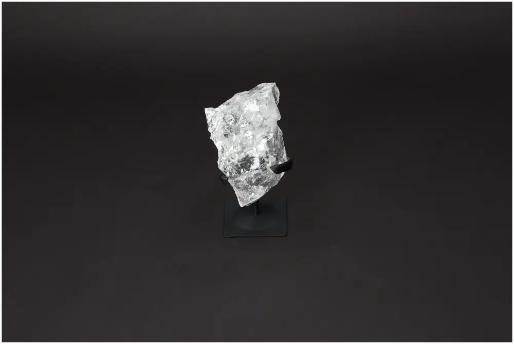 Rough Lemurian Quartz On Metal Stand 579124 - Image 2