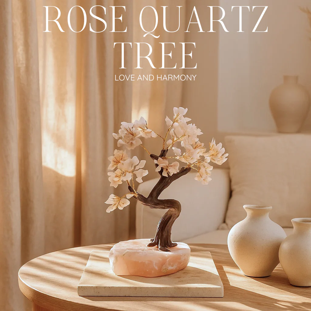 Rough Rose Quartz Tree 45cm 558808