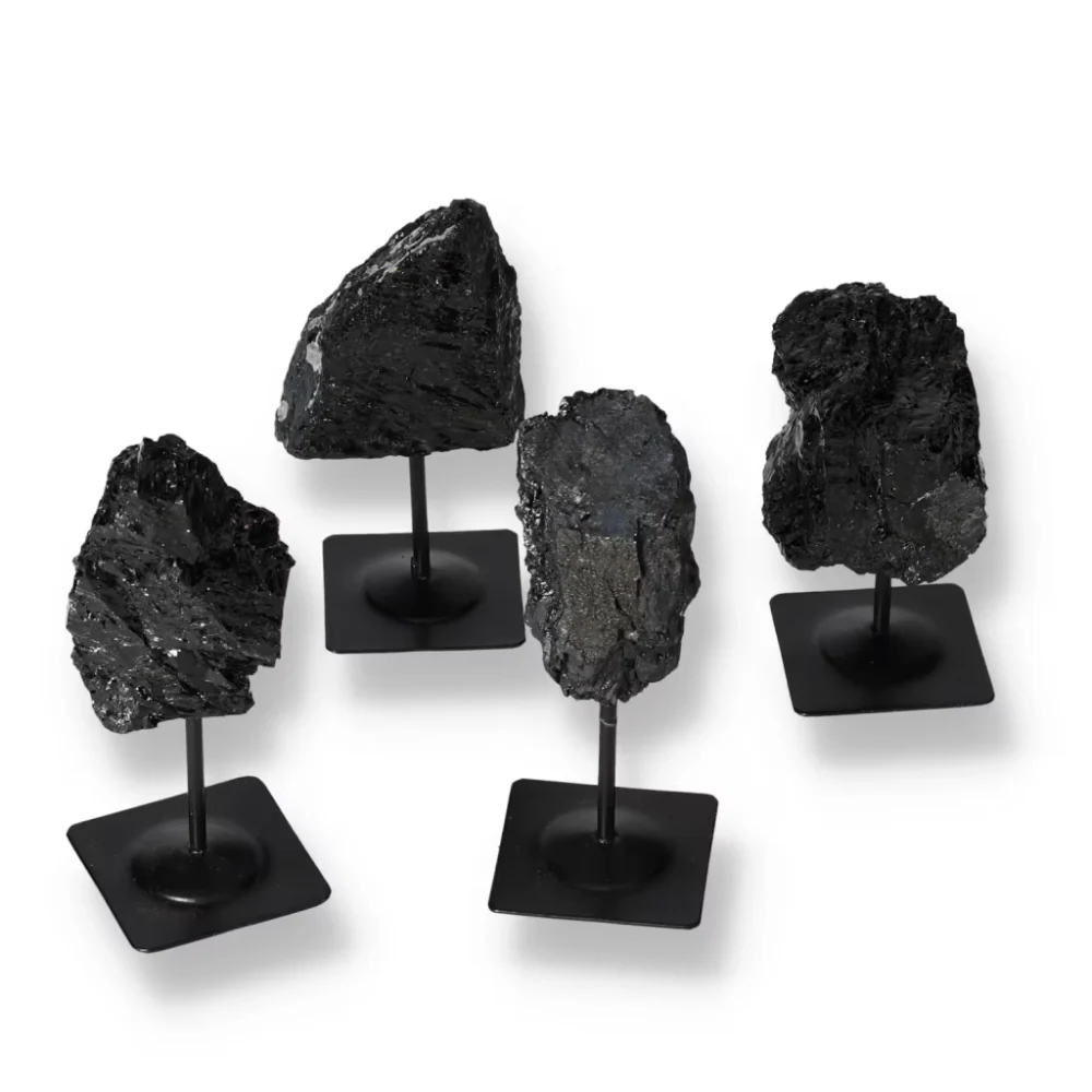 Rough Tourmaline With Metal Stand M 574167 - Image 9