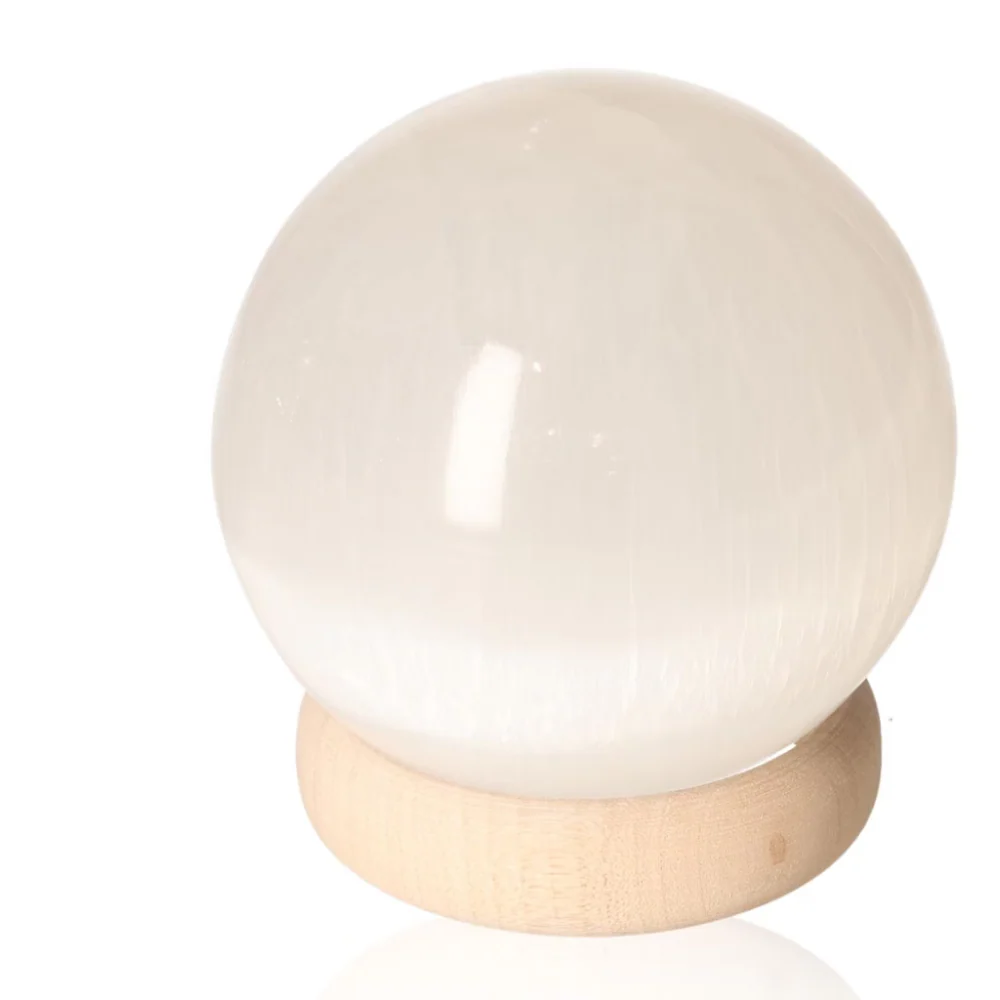 Selenite sphere 10cm 522656 - Image 2
