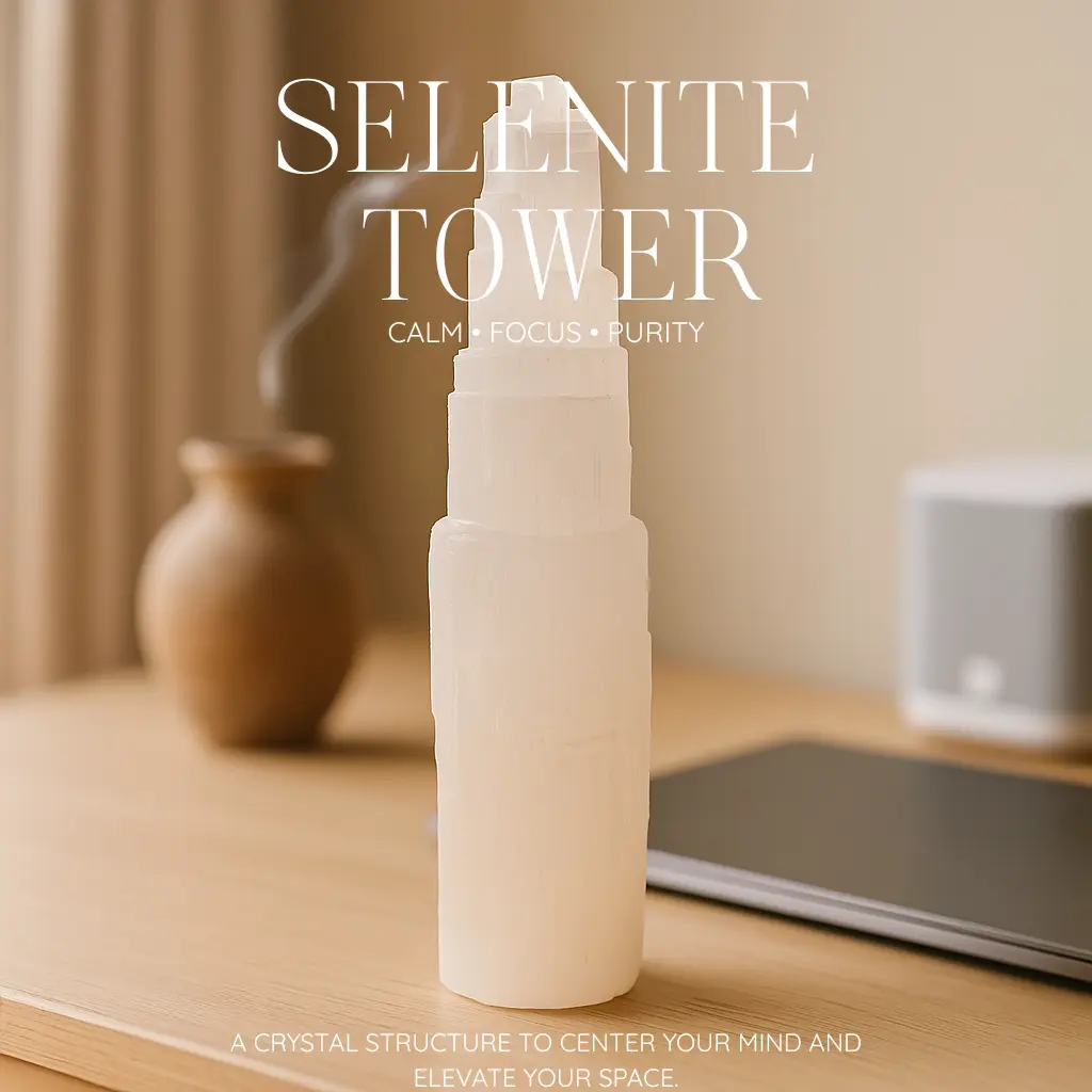 Selenite tower 20cm 522922 - Image 2