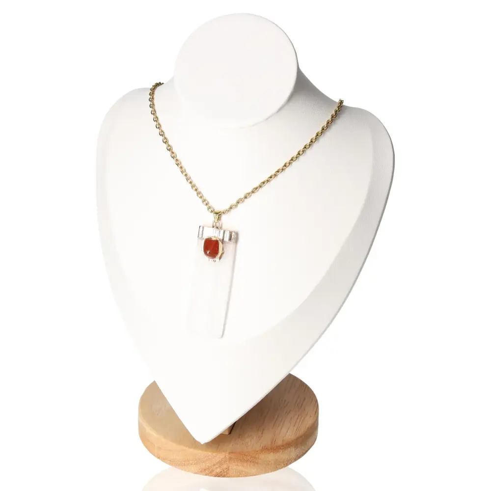 Selenite and Carnelian Necklace 545242 P30 - Image 6