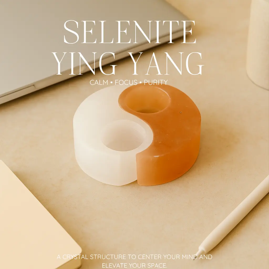 Selenite Ying Yang 522977 - Image 3