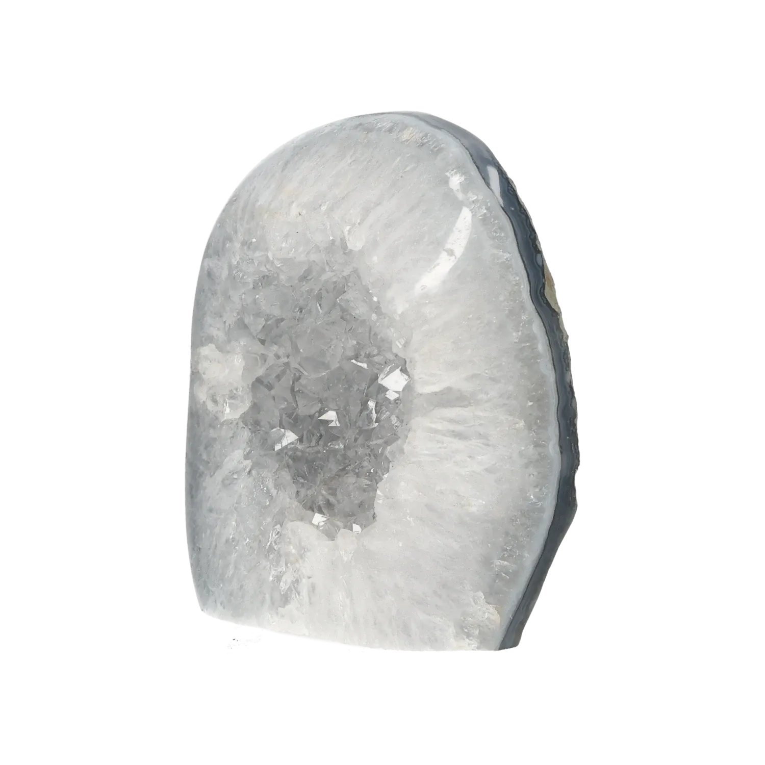 Semi polished Agate with Quartz 10000378 - Image 2
