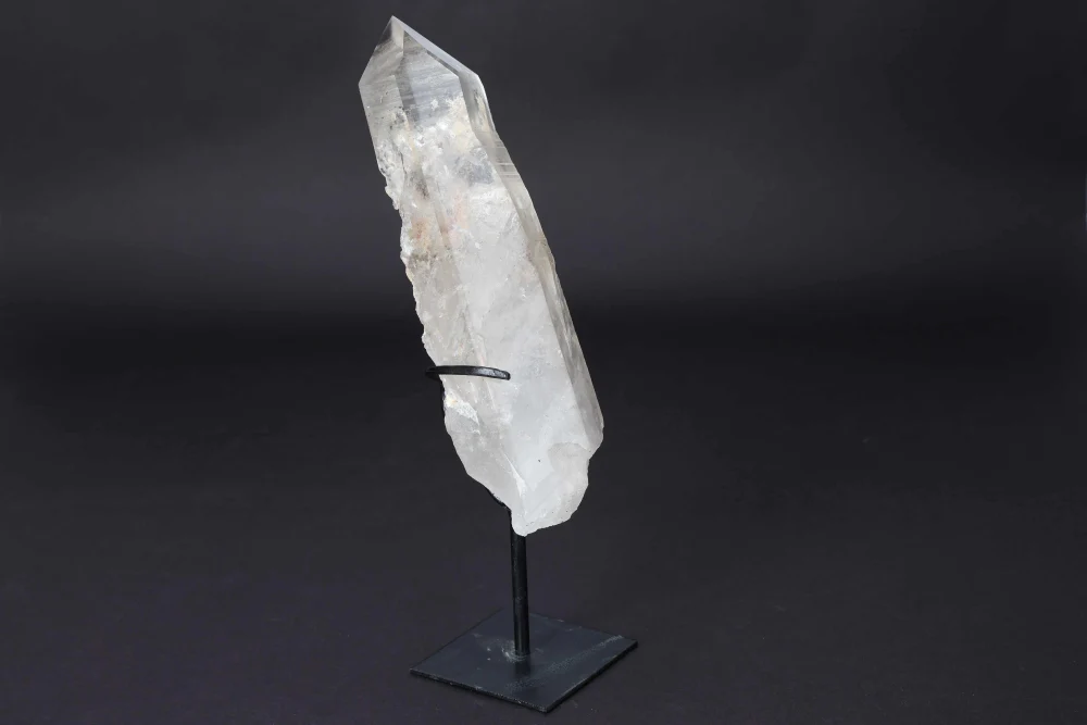 Semi Polished Clear Quartz Point With Stand 592178 - Image 8