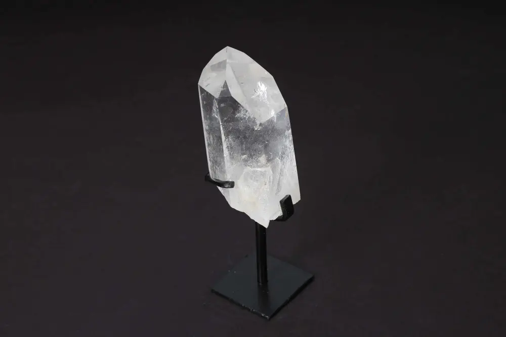 Semi Polished Clear Quartz Point With Stand 592284 - Image 2