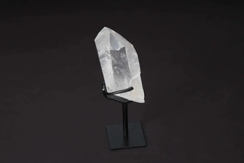 Semi Polished Clear Quartz Point With Stand 592284 - Image 3