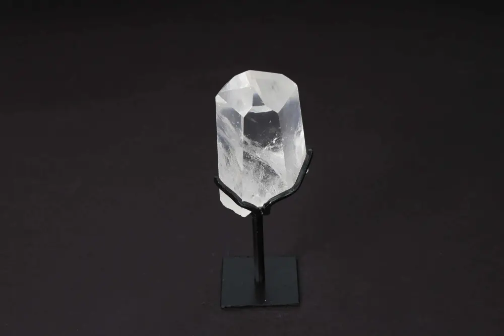 Semi Polished Clear Quartz Point With Stand 592284 - Image 4