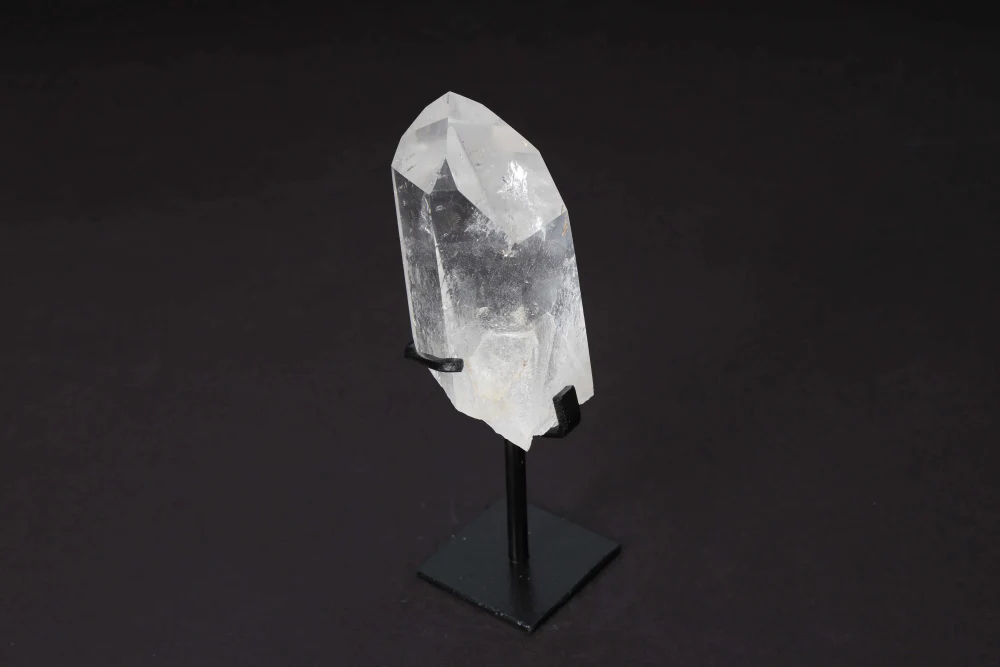 Semi Polished Clear Quartz Point With Stand 592284 - Image 7