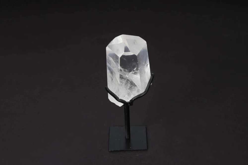 Semi Polished Clear Quartz Point With Stand 592284 - Image 9