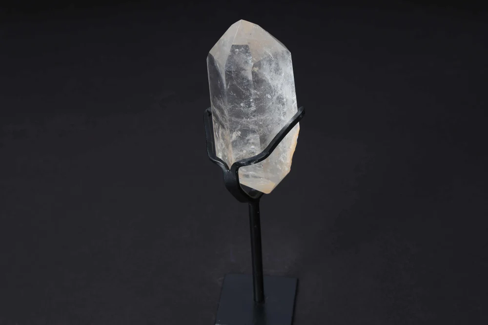Semi Polished Clear Quartz Point With Stand 592321 - Image 9
