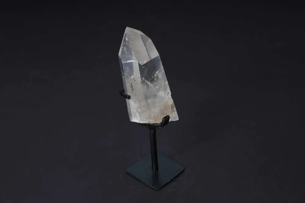 Semi Polished Clear Quartz Point With Stand 592338 - Image 2