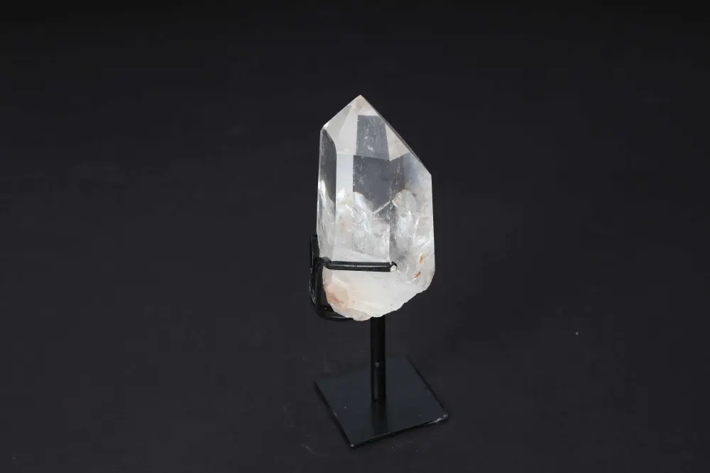 Semi Polished Clear Quartz Point With Stand 592345 - Image 3
