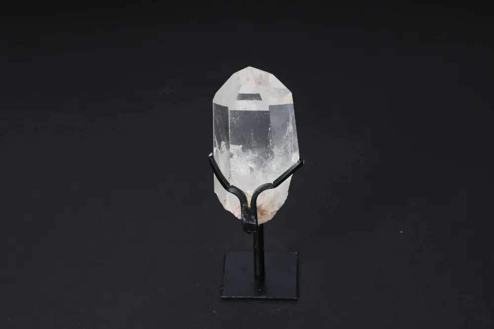 Semi Polished Clear Quartz Point With Stand 592345 - Image 4