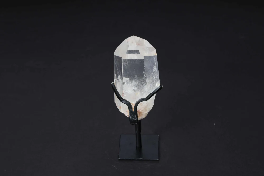 Semi Polished Clear Quartz Point With Stand 592345 - Image 9