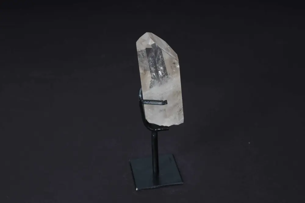 Semi Polished Clear Quartz Point With Stand 592352 - Image 3