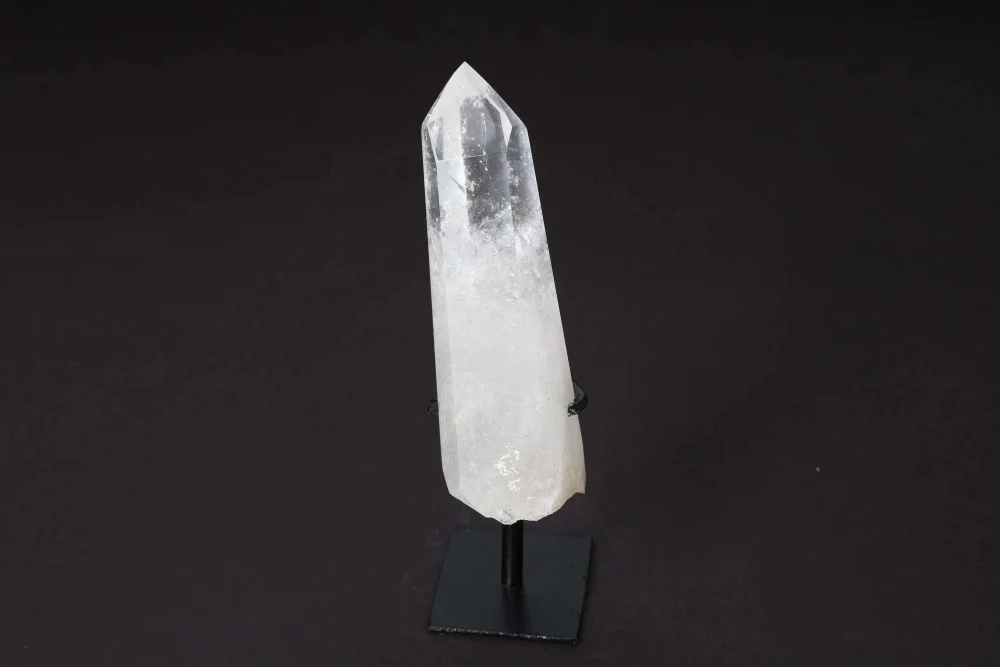 Semi Polished Clear Quartz Point With Stand 592369 - Image 7