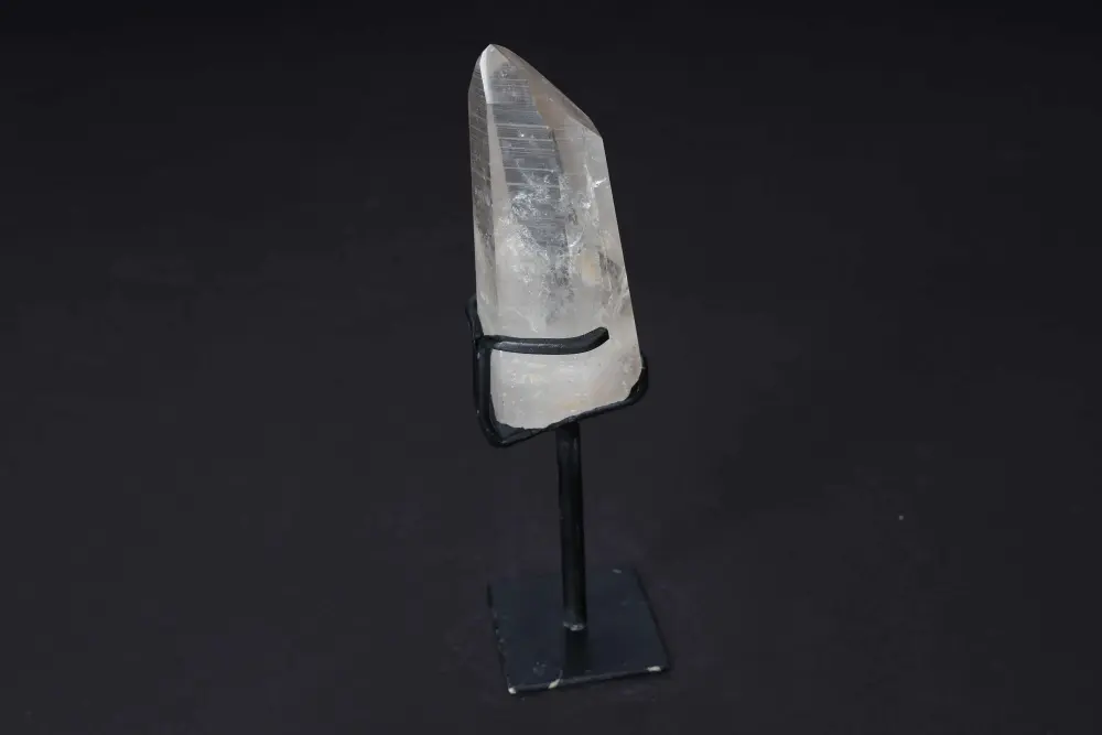 Semi Polished Clear Quartz Point With Stand 592376 - Image 3