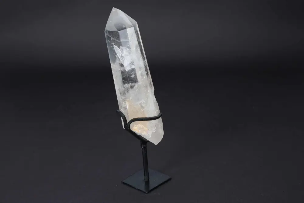 Semi Polished Clear Quartz Point With Stand 592185 - Image 4