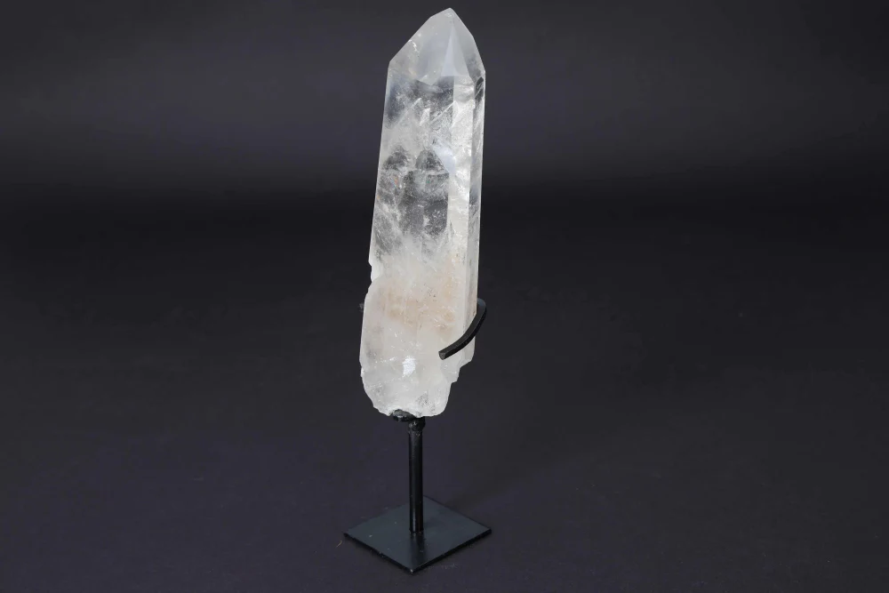 Semi Polished Clear Quartz Point With Stand 592185 - Image 7