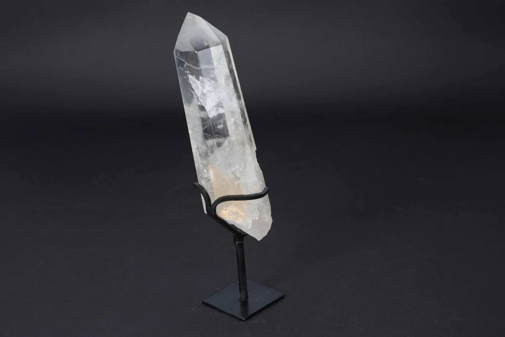 Semi Polished Clear Quartz Point With Stand 592185 - Image 9