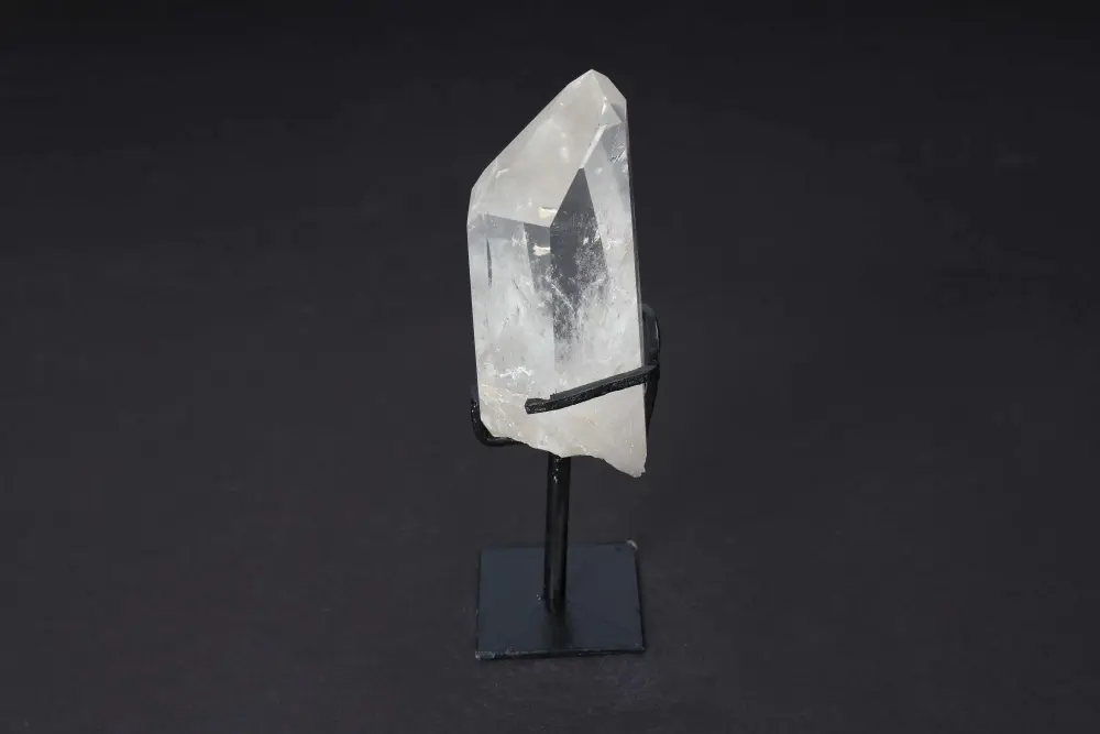 Semi Polished Clear Quartz Point With Stand 592383 - Image 5