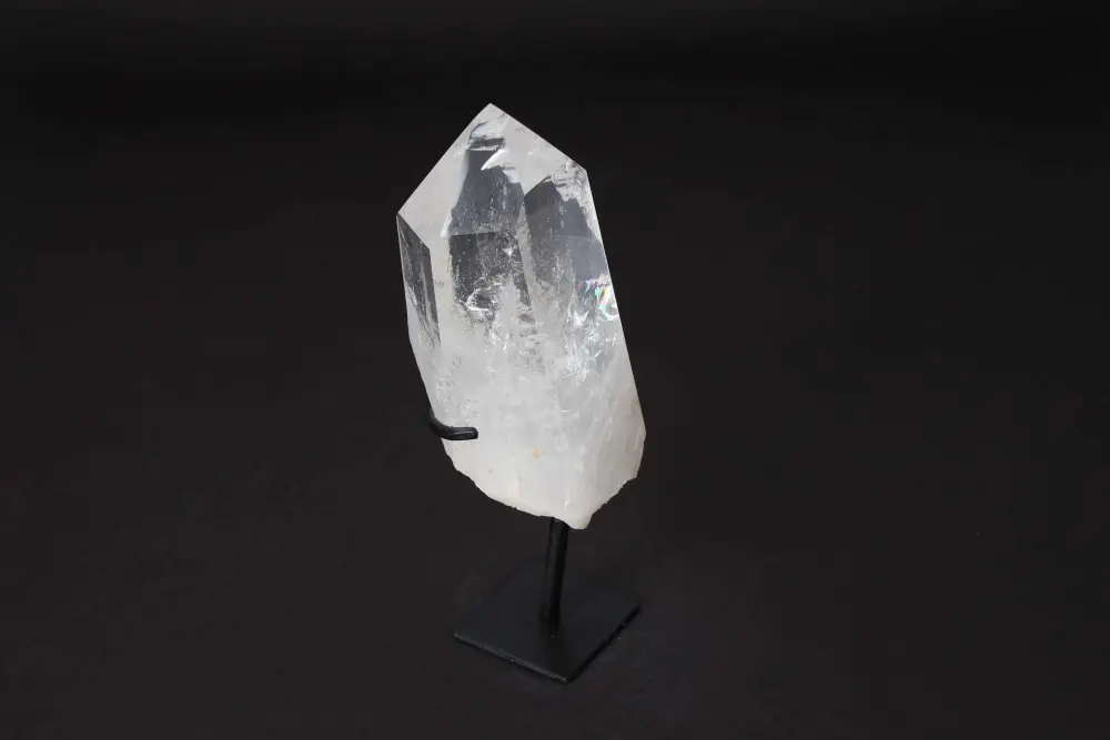 Semi Polished Clear Quartz Point With Stand 592215 - Image 2